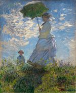 The Promenade, Woman with a Parasol